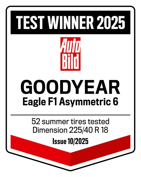 Auto Bild Test Winner 2025 Goodyear Eagle F1 Asymmetric 6