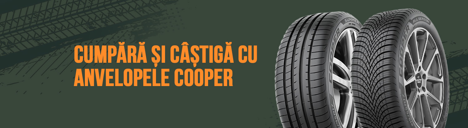 CashBack la anvelope vara sau all season Cooper